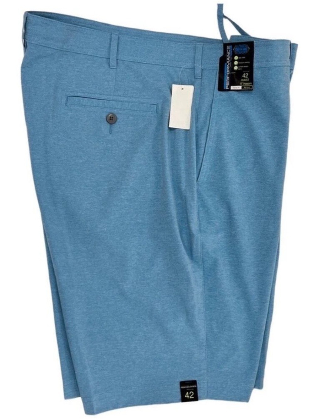 NWT $49.50 Performance Fabric Shorts by Roundtree & Yorke 9” Inseam
